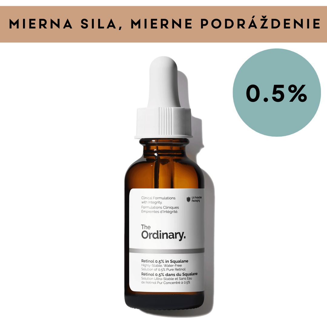 Retinol 0.5% v skvaláne